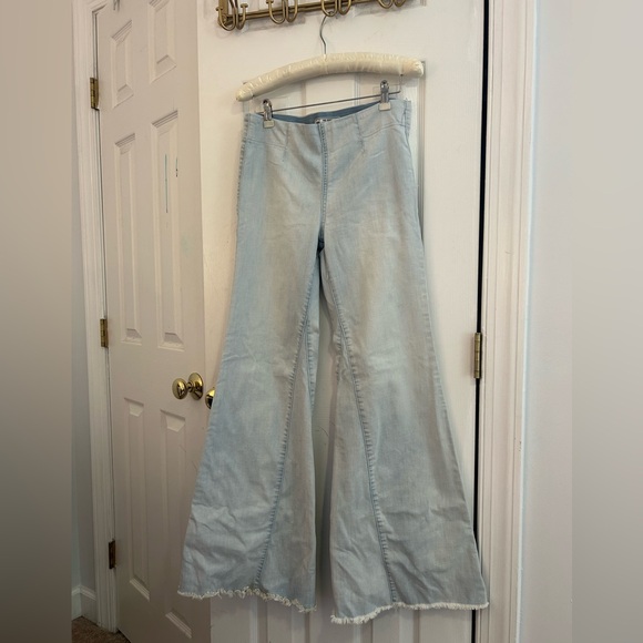 Free People Denim - Free People Sky Blue Denim Pants